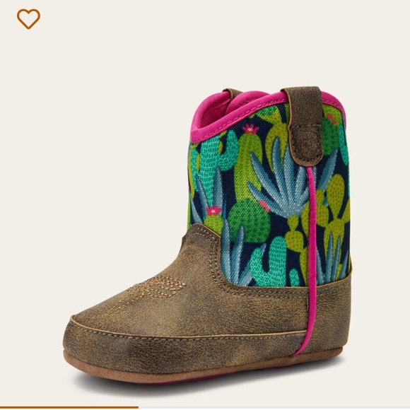 Ariat Infant Lil Stompers Roswell Cactus Print Bootie Boots - Picture 8 of 9